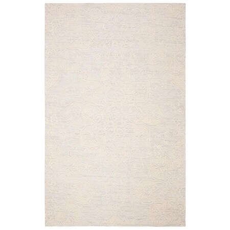 Safavieh 4 x 6 ft. Abstract 100 Percent Wool Pile Rectangle Rug Ivory & Beige ABT958A-4
